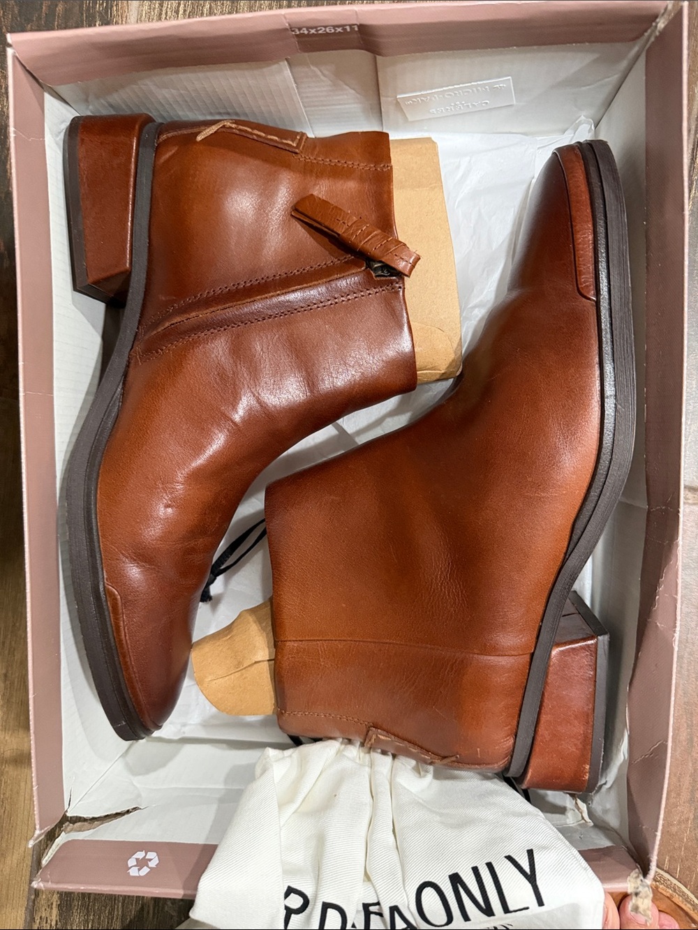Franco Sarto Brown Leather Chukka Boots